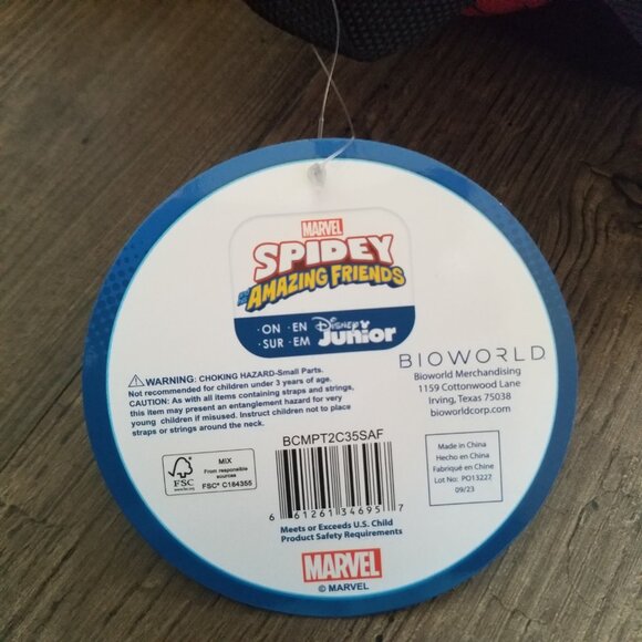 Marvel Spidey and His Amazing Friends Spider-Man Plush Convertible Backpack - Picture 7 of 8